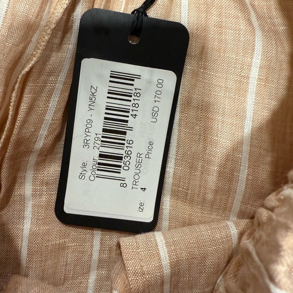 Armani Exchange Women's Striped Linen Pants size 4 - Picture 13 of 13